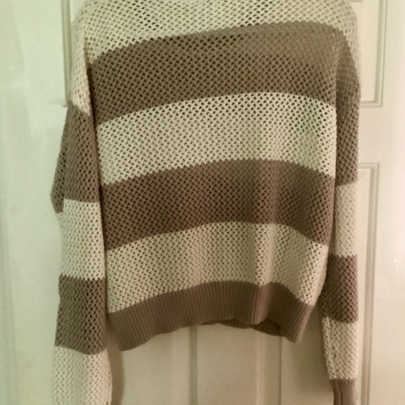 Z SUPPLY BROADBEACH STRIPE CROPPED SWEATER - Picture 4 of 5